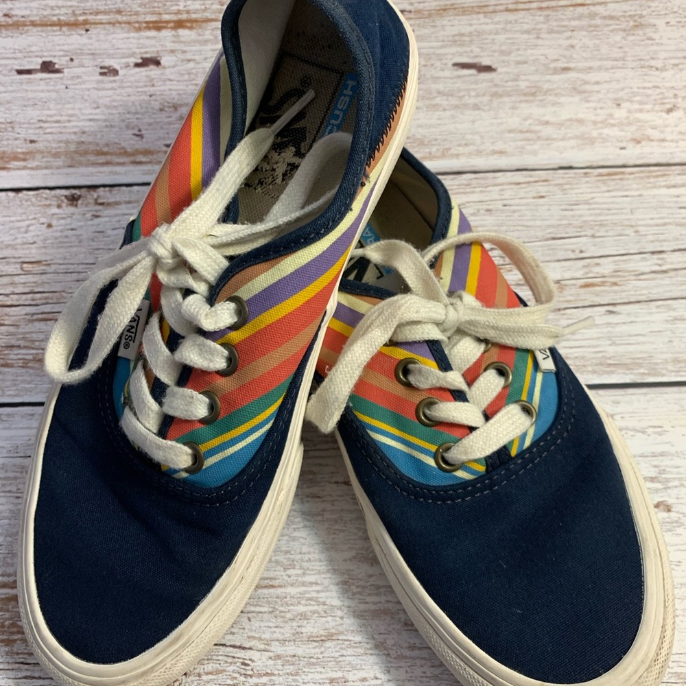 Vans Authentic Sneaker-Retro Stripes Navy